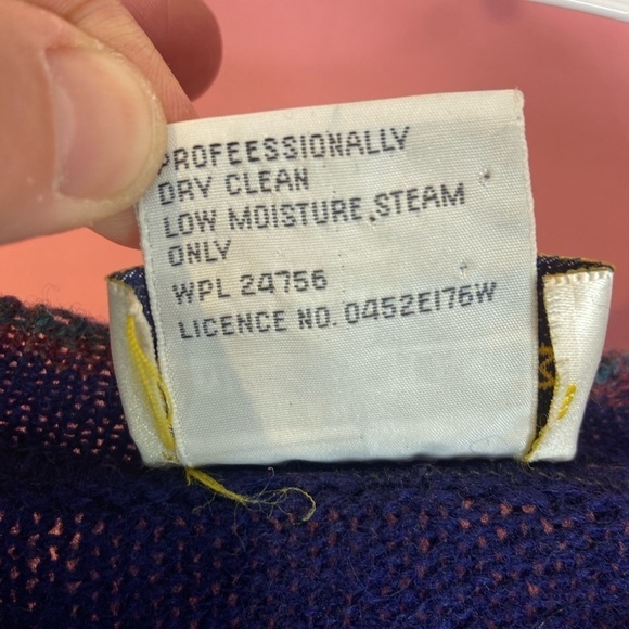 Woodward Collection Argyle Knitted Wool Sweater Outdoors Made In Ireland Vintage - Picture 6 of 8